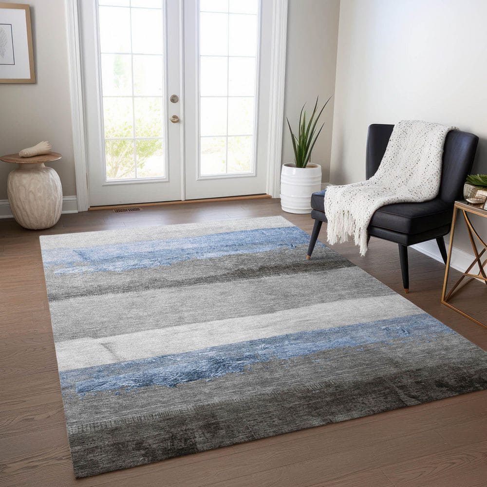 Chantille Machine Washable Indoor/Outdoor Abstract ACN1883 Sky 10 ft. x 14 ft. Accent Rug price history on PriceWatchPro