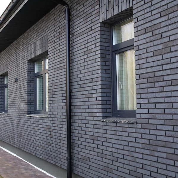 28 in. x 10.5 in. x 0.5 in. Brickwebb Obsidian Thin Brick Sheets (Box of 5-Sheets)
