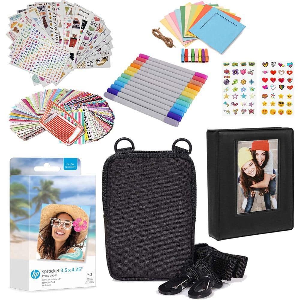 HP Sprocket 3.5 in. x 4.25 in. Zink Photo Paper Kit 50-Pack: Zink