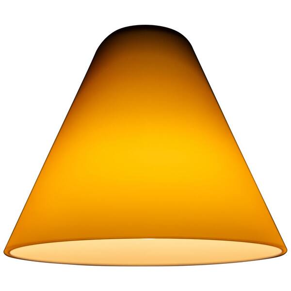 Access Lighting 7 in. Amber Glass Shade 23104-AMB - The Home Depot