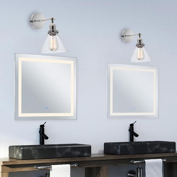 Eustis 1 Light Wall Sconce With Polished Nickel Finish