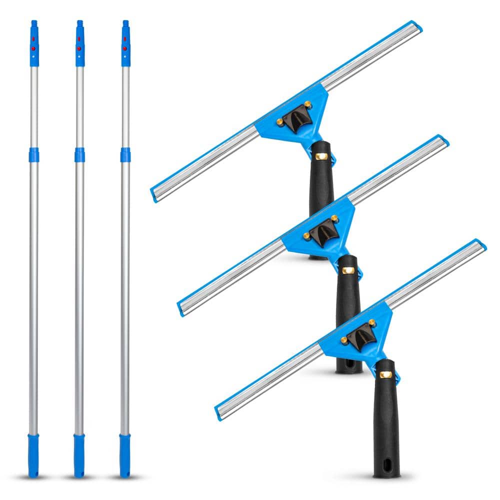 Pro Window Washing Kit with 14 in. Swivel Squeegee and 6 ft. Aluminum Telescoping Pole (3-Pack) price history on PriceWatchPro