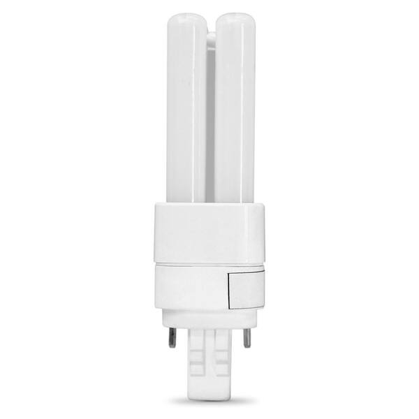 2x 11W G23 2-Pin Low Energy CFL Stick Light Bulbs – 3500K White – PL-S / PLS