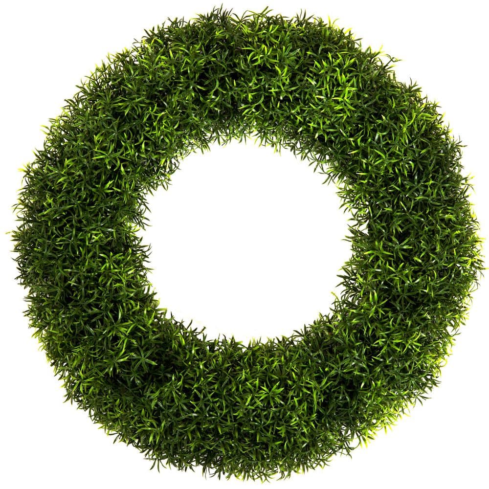 20 in. Artificial Round Grass Wreath price history on PriceWatchPro