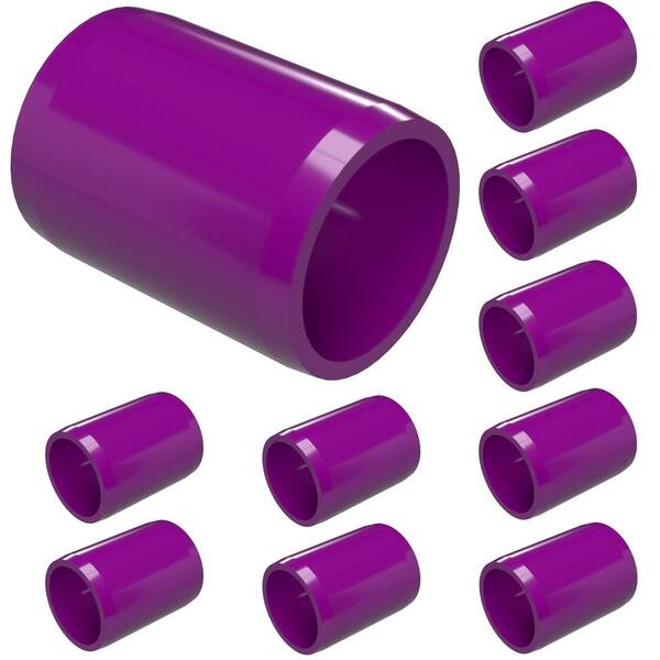 Formufit 1/2 in. Furniture Grade PVC External Coupling in Purple (10-Pack)