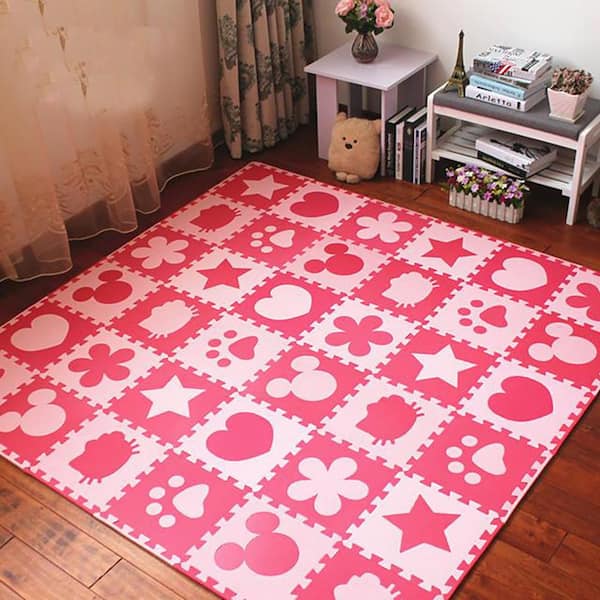 New Puzzle Mat Baby EVA Foam Play Black and White Interlocking Exercise  Tiles Floor Carpet And Rug for Kids Pad 30*30*1cm Gifts