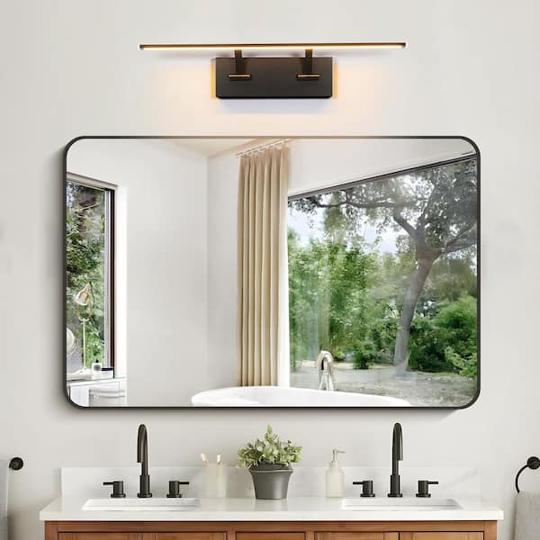 Isaiah Modern 1-Light 29.5 in. Industrial Matte Black Linear Swivel LED Vanity Light/ Picture Light