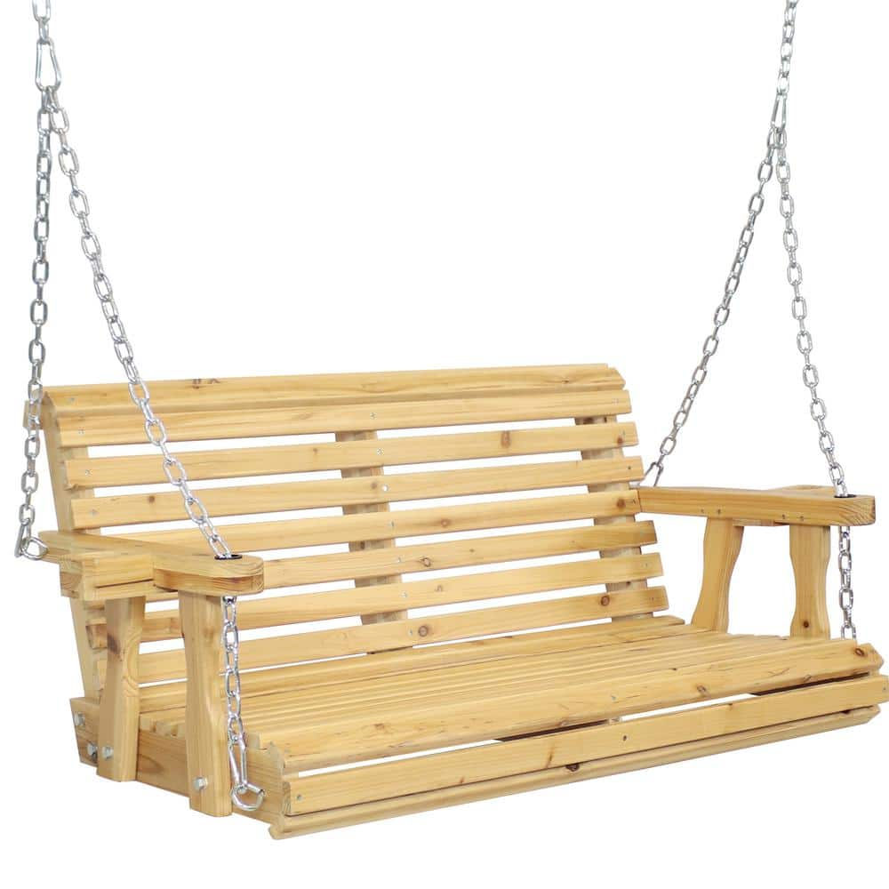 Sunnydaze Decor Traditional Wooden Porch Swing Dsl-521 - The Home Depot