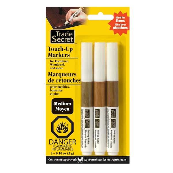 Trade Secret 0.1 oz. Medium Tone Wood Stain Pencils and Markers for