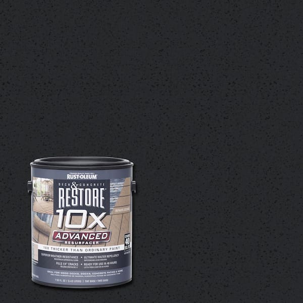 Rust-Oleum Restore 1 gal. 10X Advanced Black Deck and Concrete Resurfacer