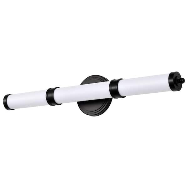 SATCO Kagen 25.58 in. Matte Black LED Vanity Light, 3000K