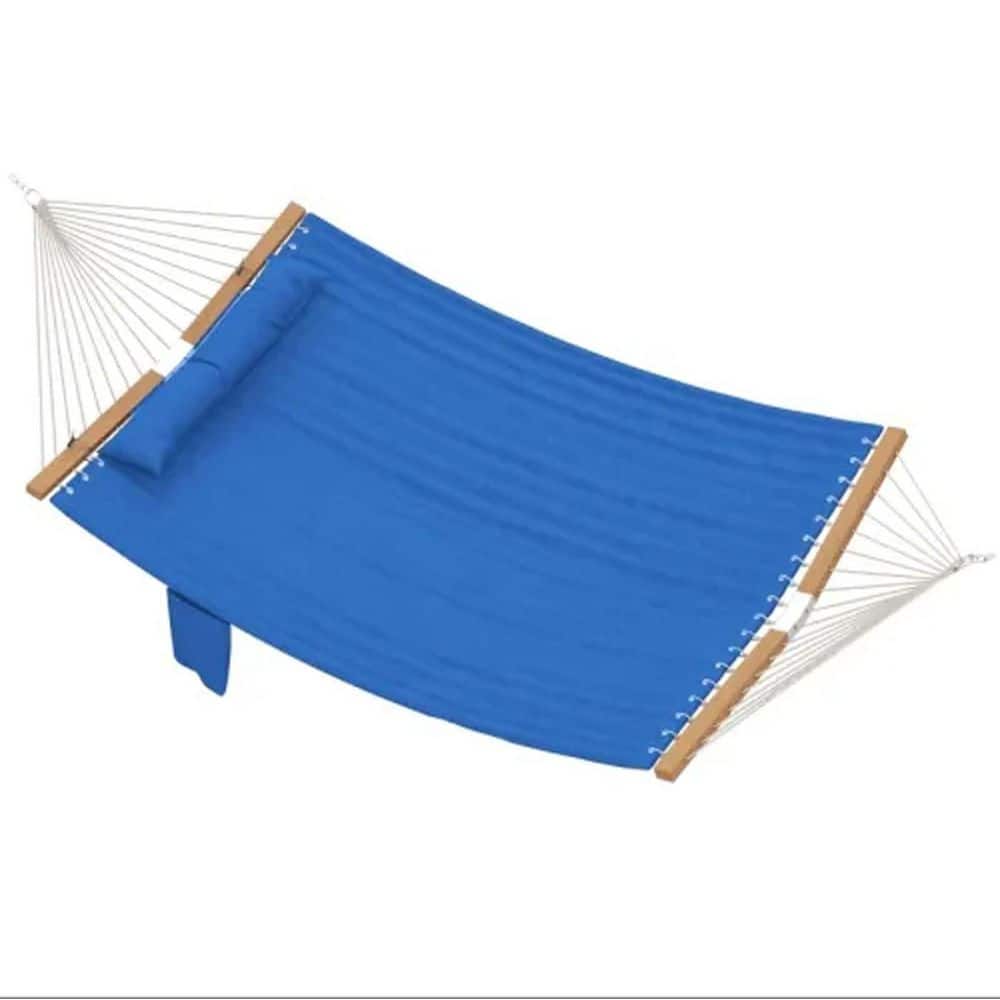 12 ft. Outdoor Double Hammock Portable Space Saving Heavy-Duty Steel Frame for Outdoor Patio Yard Easy Assembly (Blue) price history on PriceWatchPro