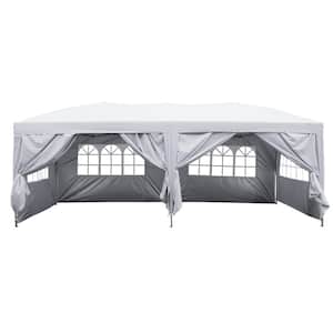 10 ft. x 20 ft. Patio Outdoor Canopy Tent with 4 Sidewalls and Carrying Bag
