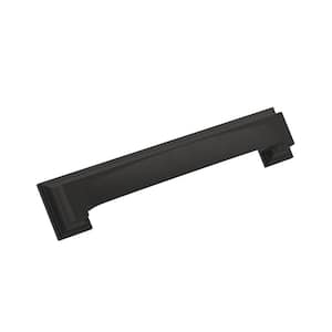 Appoint 5-1/16 in. (128 mm) and 6-5/16 in. (160 mm) Matte Black Dual Mount Cabinet Cup Drawer Pull