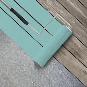 1 gal. #500A-3 Aqua Spray Textured Low-Lustre Enamel Interior/Exterior Porch and Patio Anti-Slip Floor Paint