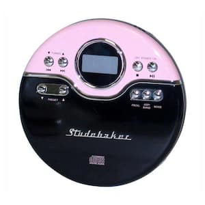 Joggable Personal CD Player with PLL Radio in Pink/Black