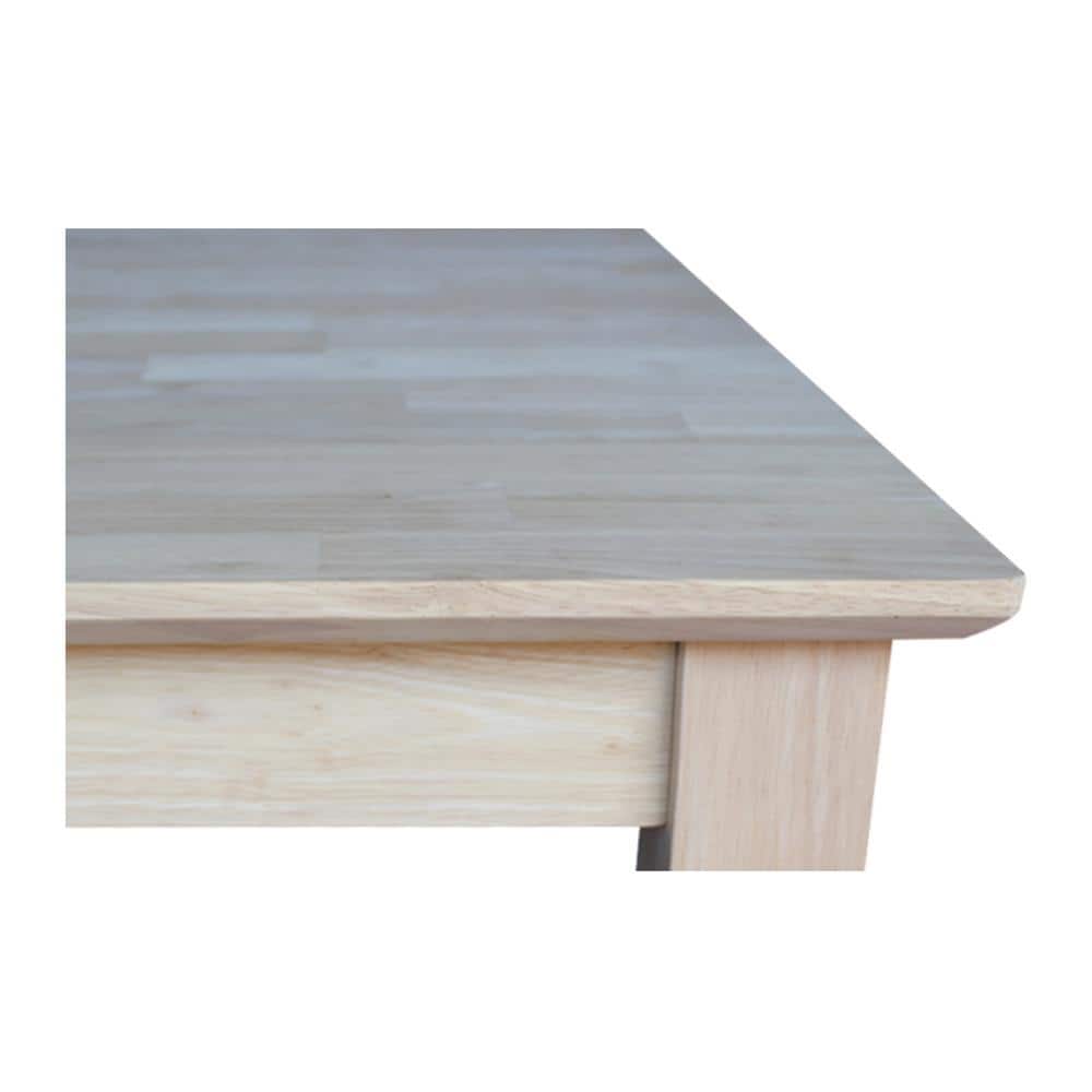 36" Brown Solid Wood Extendable Counter Height Table