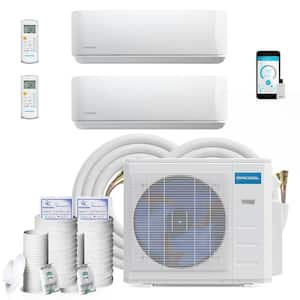 36,000 BTU 3-Ton 2-Zone Ductless Mini-Split Air Conditioner and Heat Pump with 75 ft. Install Kit, 230-Volt/60 Hz