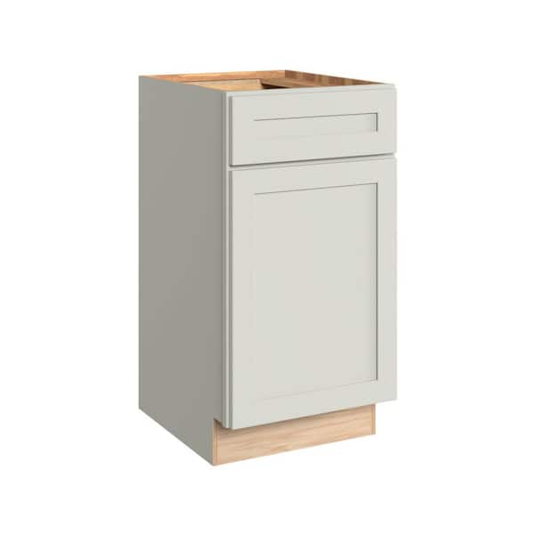 Thornton 18 in. W x 21 in. D x 34.5 in. H Assembled Plywood Shaker Bath Drawer Base Kitchen Cabinet in Moonshine