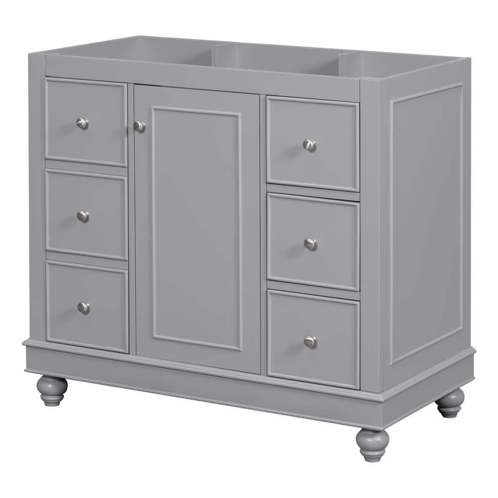 35.28 in. W x 16.2 in. D x 32.87 in. H Bath Vanity Cabinet without Top in G