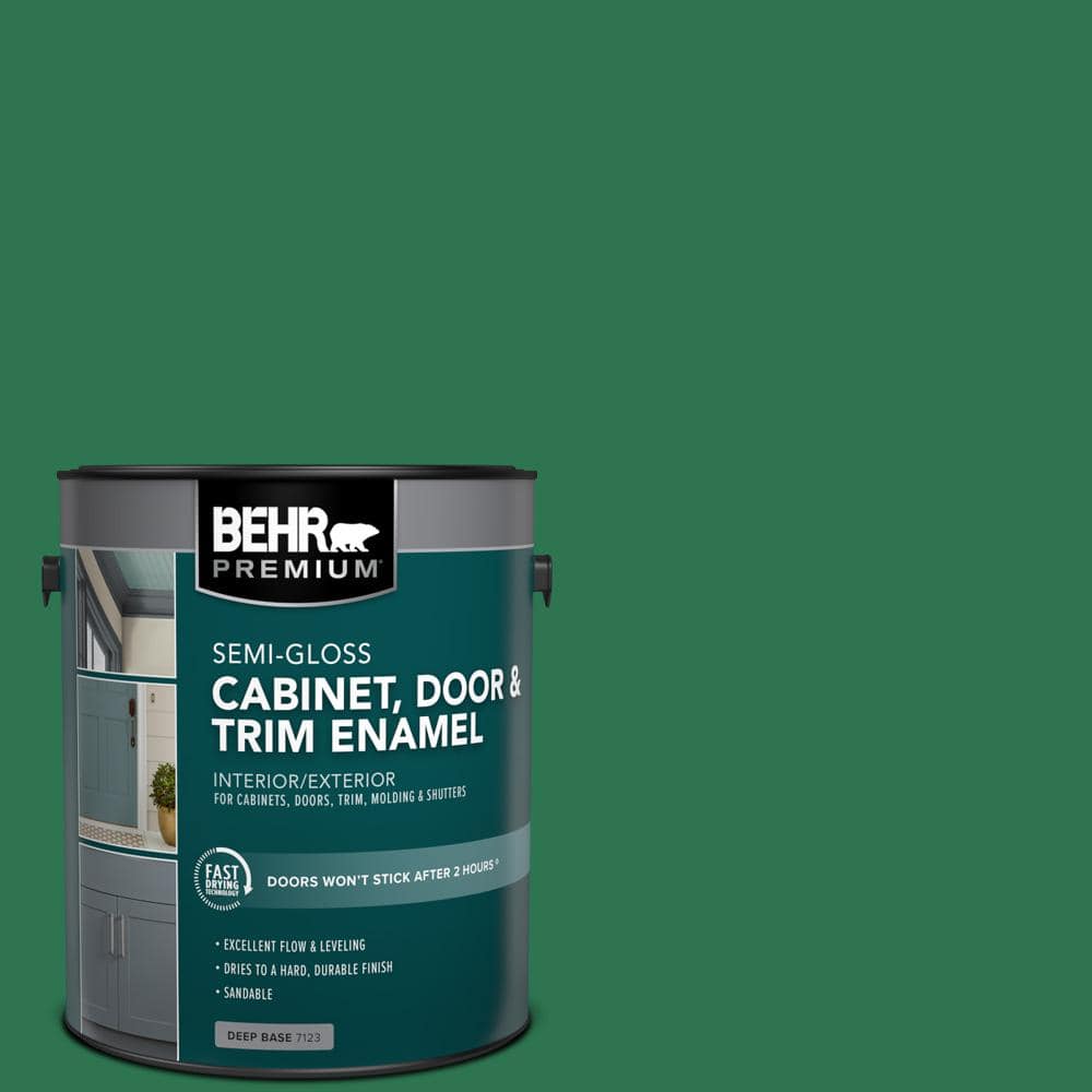 BEHR PREMIUM 1 gal. P4207 Crown Jewel SemiGloss Enamel Interior
