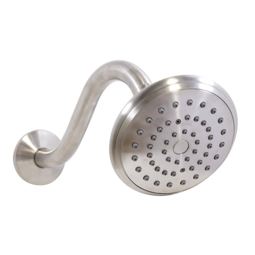Satin Nickel Dual Handle Tub and Shower Faucet Set