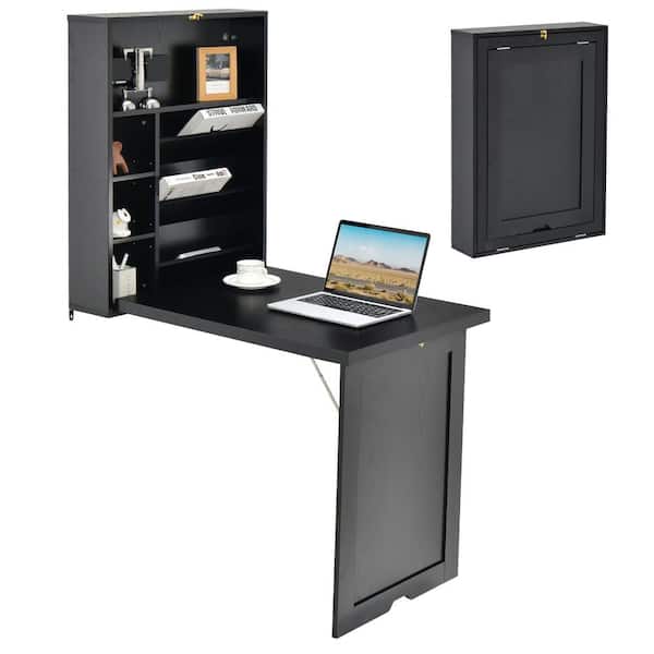 Techni Mobili Computer Desk with CPU Caddy Dark Honey