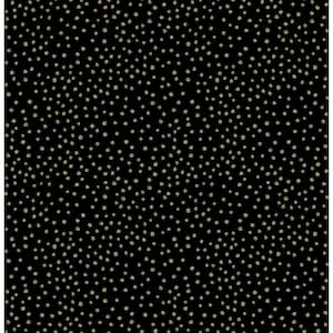 Black Cassie Petite Polka Wallpaper Sample