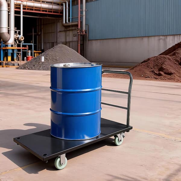 Heavy Duty Platform Truck, 2000 lbs. Capacity, Industrial Steel Flatbed Cart, Easy Storage, 48 x 24 x 32.1 in.