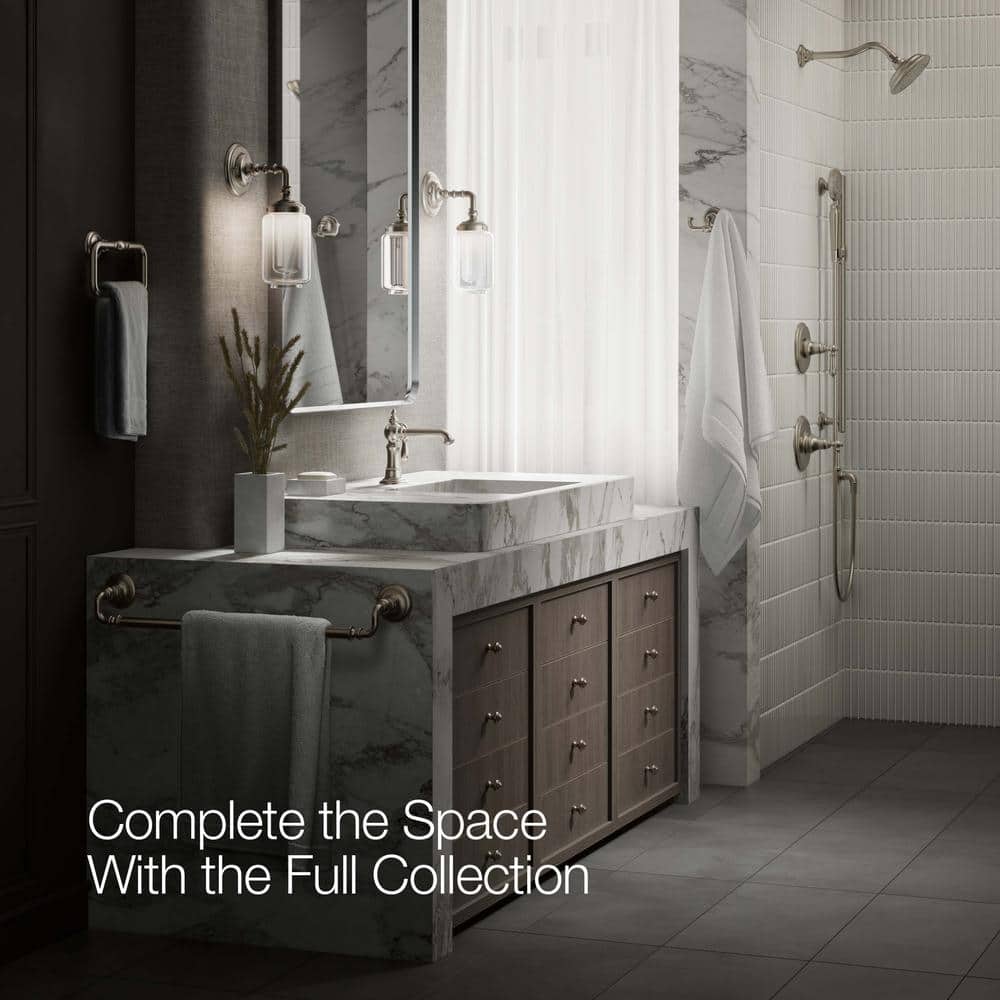 Artifacts Vibrant Brushed Nickel Single-Hole Bathroom Faucet
