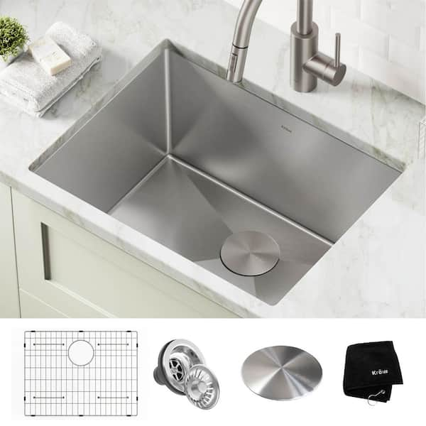 Standart PRO 24 Undermount 16 Gauge Stainless Steel Single Bowl Laundry Utility Sink