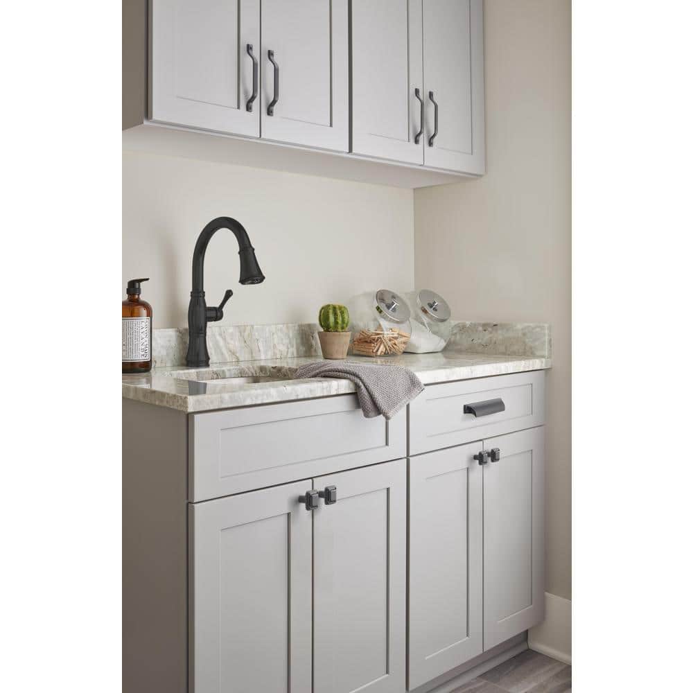 Matte Black Modern Industrial Cup Cabinet Pull