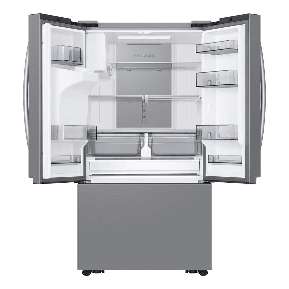 26 Cu Ft Stainless Steel French Door Refrigerator with Dual Ice Makers
