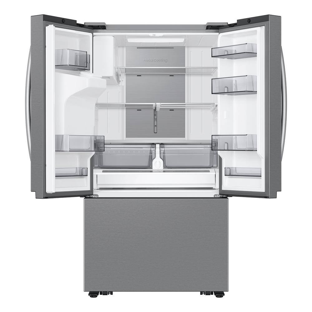 26 Cu Ft Stainless Steel French Door Refrigerator with Dual Ice Makers