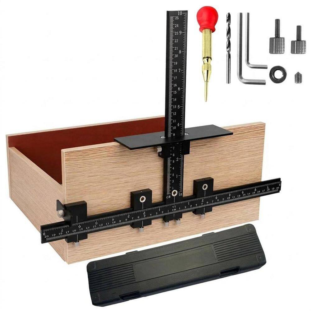 Cabinet Handle Adjustable Aluminum Installation Template Precise Door Drawer Pulls Knobs Jig Tool Accessory price history on PriceWatchPro