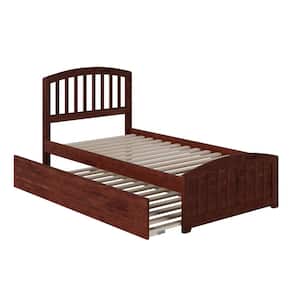 Richmond Twin Extra Long Bed with Matching Footboard and Twin Extra Long Trundle in Walnut