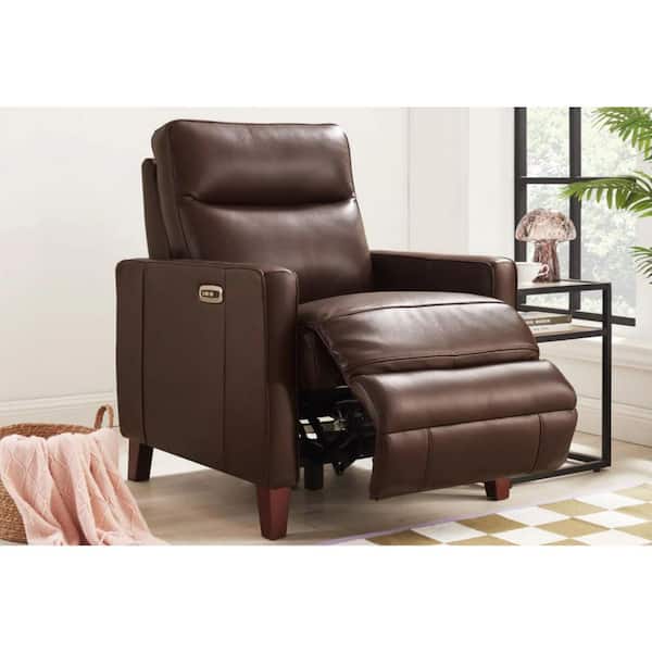 Hydeline Ashby Chestnut Brown Leather Standard Recliner with