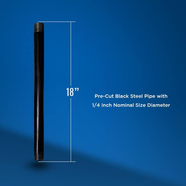 11/4 X 18 Black Steel Pipe, 44 OFF