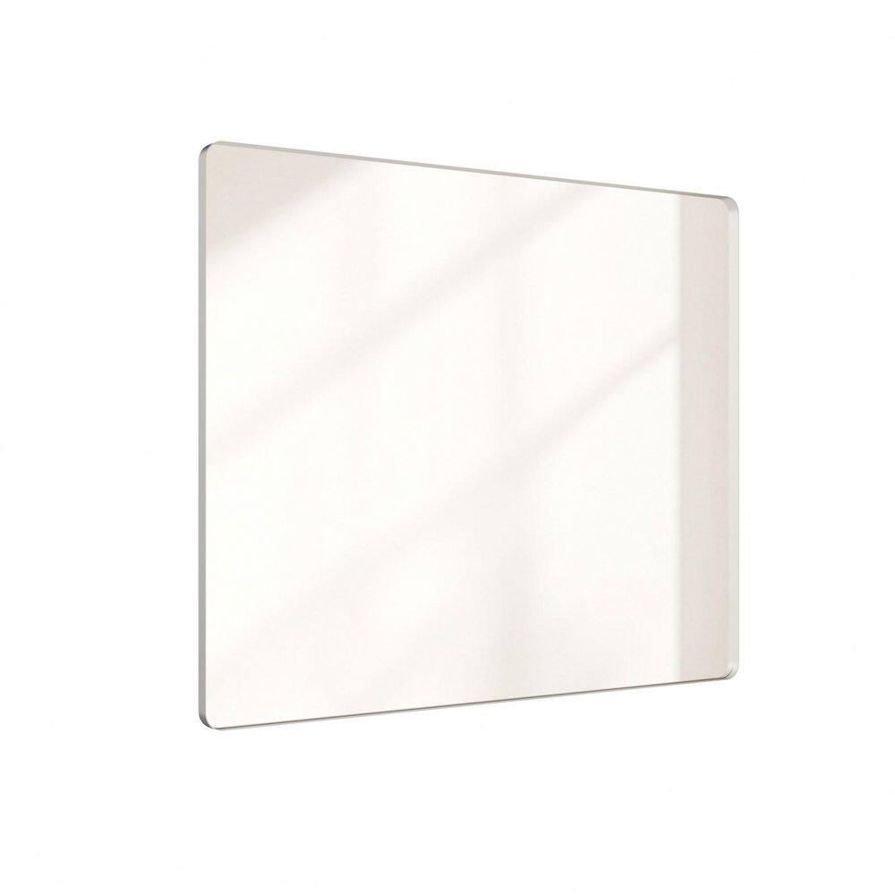 48 in. W x 40 in. H Rounded Rectangle Framed Wall Bathroom Vanity Mirror in Brushed Nichel price history on PriceWatchPro