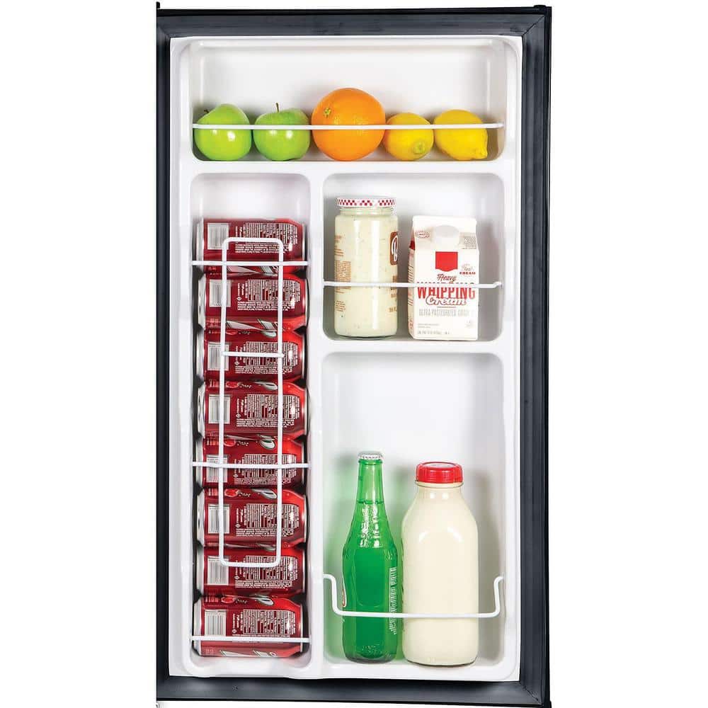 Igloo 3.2 Cu Ft Black Compact Refrigerator with Freezer