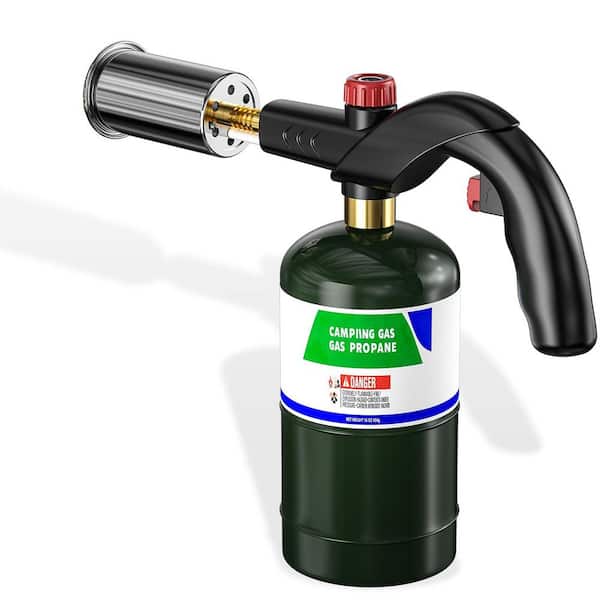 Metal Propane Torch Adjustable Flame Control Grill Torch for Culinary Outdoor Use Instant Ignition