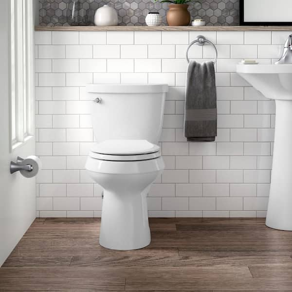 KOHLER Transitions Nightlight Elongated Closed Front Toilet Seat in White  K-2599-0 - The Home Depot