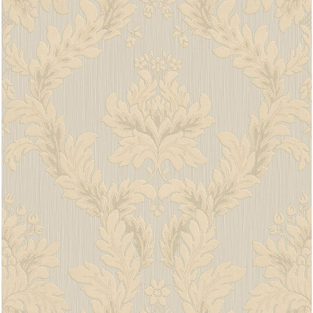 Holden Clara Damask Rose Gold Italian Heavyweight Vinyl Wallpaper