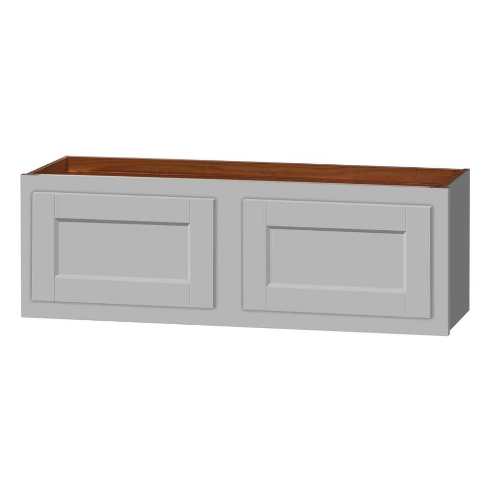 36 in. x 12 in. x 12 in. Gray Assembled Kitchen Wall Cabinet GR36X12 ...