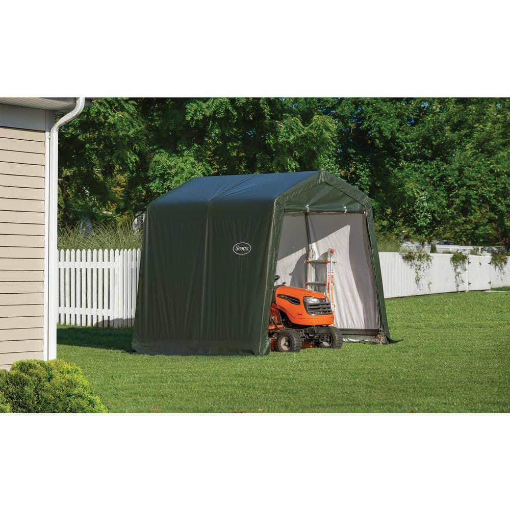 Scotts 8' x 8' Green All-Season Outdoor Storage Shed