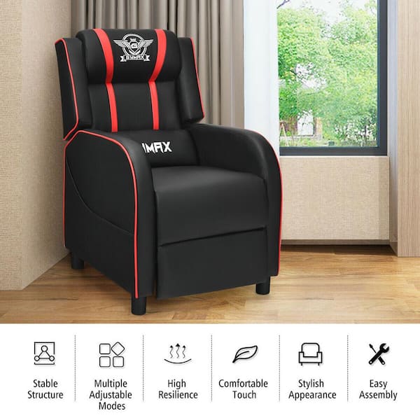 Massage Gaming Recliner Chair Racing Single Lounge Sofa Home Theater Seat 