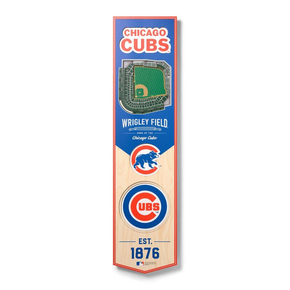 Chicago Cubs: Wrigley Field Then And Now Mural - Officially Licensed MLB  Removable Wall Adhesive Decal