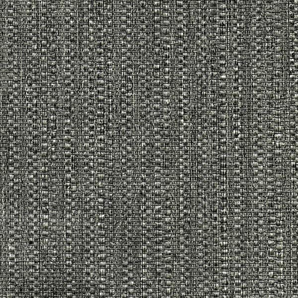 Warner Biwa Black Vertical Weave Vinyl Strippable Roll (Covers 60.8 sq. ft.)