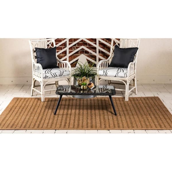 Unique Loom Outdoor Checkered Black 2' 2 x 3' 0 Area Rug 3127198 - The Home  Depot