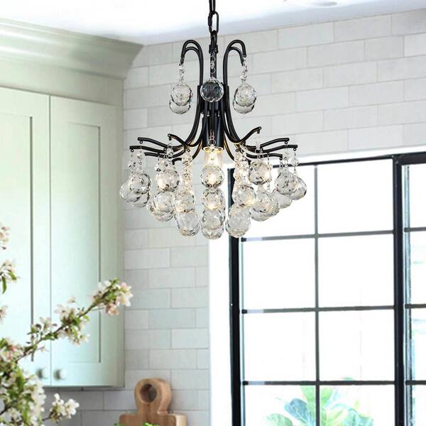 Tiered Gems Chandelier Design Glamour Silver Metal Shade Easy Fit Light Pendant 